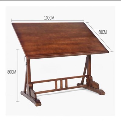 一利(YILI)畫桌工作臺 實木繪畫臺美術繪畫桌繪圖桌 YL-B105